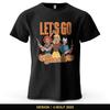 Let's Go Ghouls Printed Men's T-Shirt 100% Cotton Oversized Cool Halloween Graphic Tees for Women Tops Tees Streetwear