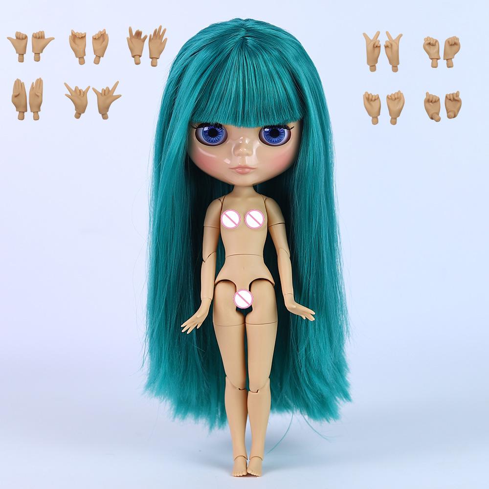 ICY DBS Blyth Doll White Skin Glossy Face Matte Face Joint Body with Hand Set A&B 1/6 Bjd Suitable Diy Makeup Special Price