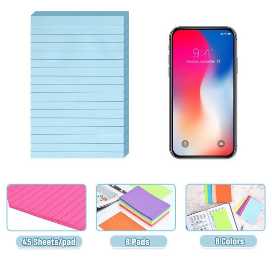 300/360 шт., клейкие заметки Morandi с цветной подкладкой, высококачественный прочный клей, без остатков, гладкое письмо, легко удаляемые липкие заметки