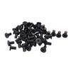 50PCS Black Rubber M5 Rubber Well Nuts Brass Thread Insert Fairing Mounting Nuts  Motorcycle/Car