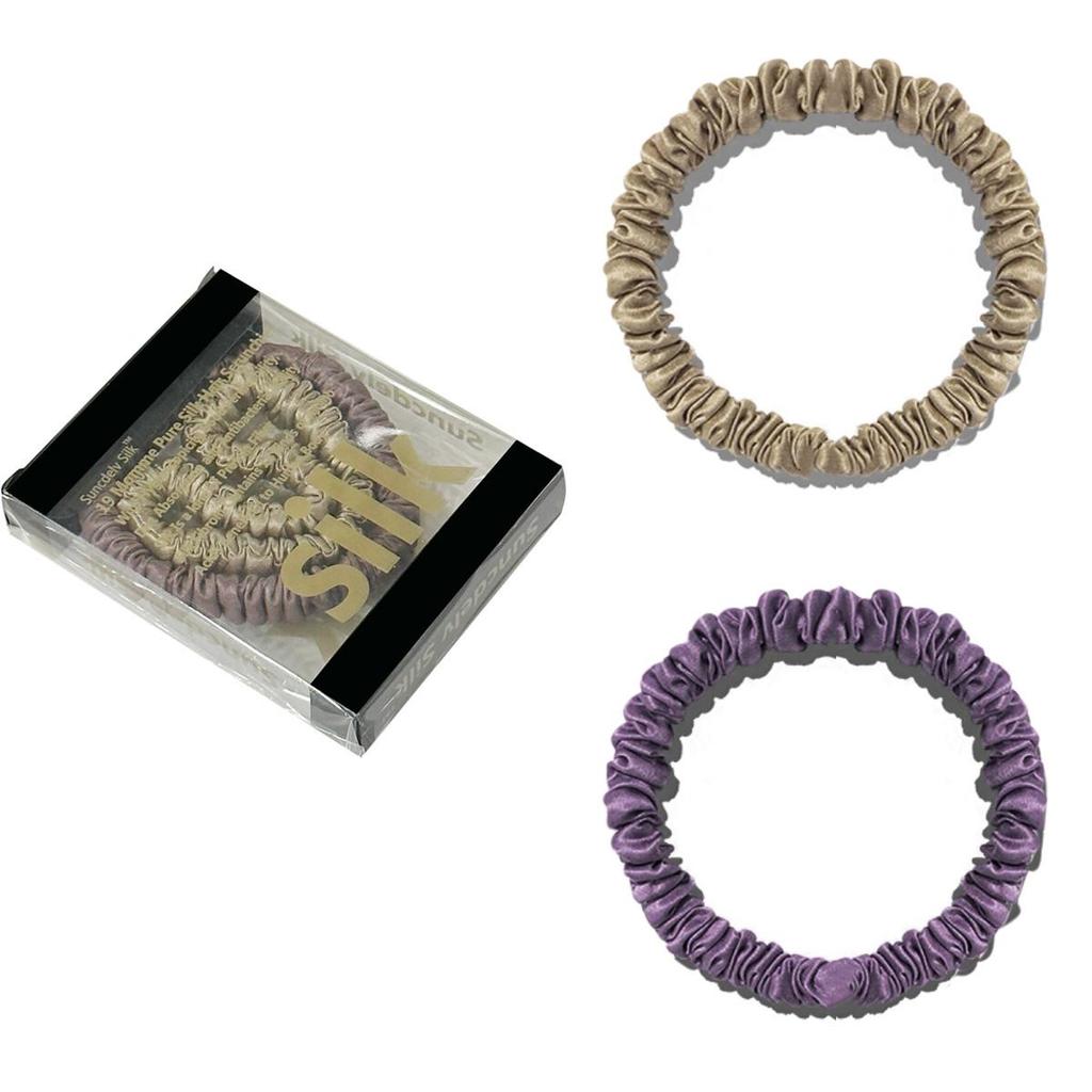 1 коробка, резинки для волос из 100% чистого шелка шелковицы, шелковые резинки для волос, резинки для волос, узкие резинки для волос, держатели для хвостиков, аксессуары для ухода за волосами