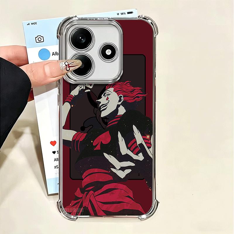 Чехол для телефона Hunter X-Hunters Hisoka Мягкий для Xiaomi Poco X7 X8 Pro Max X6 X5 X3 F8 Ultra F7 M8 M7 M5S Redmi 15C 15A 15 14C 13C 12