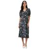 Dorothy Perkins Womens/Ladies Ditsy Print Shirred Cuff Petite Midi Dress