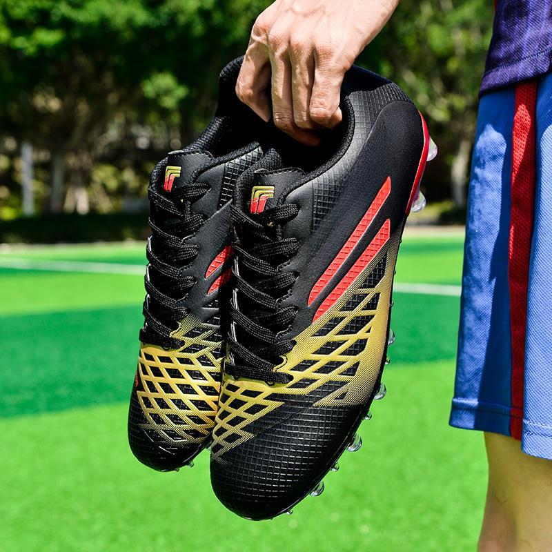 Мужские футбольные бутсы большого размера с длинным гвоздем, противоскользящие и износостойкие, из искусственного TPR, детские футбольные бутсы для улицы