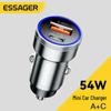 ESSAGER 54W Dual Port A+C Mini Car Charger: Fast PD Charging for Mobile Devices