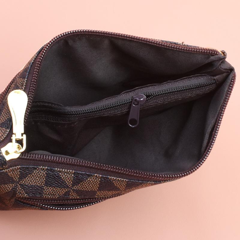 Женская клетчатая модная сумка кроссбоди, кошелек, держатель для карт, чехол для телефона