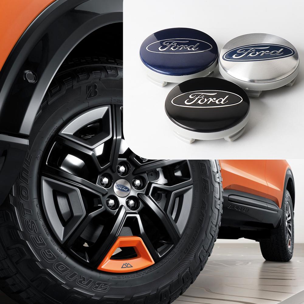 lvmhd7 4Pcs Car Wheel Tire Center Hub Cap Auto Tyre Hubcaps Cover For Ford Focus Mk2 Fiesta Kuga Explorer Mk4 Fushion Mustang Ranger St