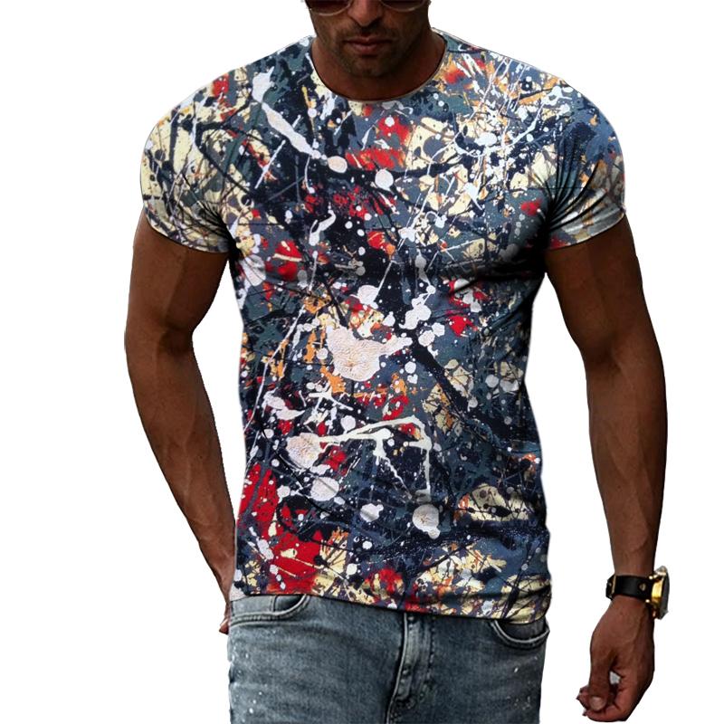 Men's T-shirts, Popular Figures In Men's Clothing, Popular Summer 3D Printing, Summer Casual Short Sleeved Fashion Top