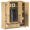 VidaXL Wardrobe Corona 151.5x52x170 Cm Solid Pine Wood, Cupboard, Bedroom Wardrobe, Closet Organizer, 4005663