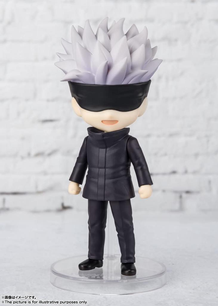 TAMASHII NATIONS Фигурка Figuarts mini Jujutsu Kaisen Satoru Gojo примерно 90 мм окрашенная подвижная ПВХ и АБС