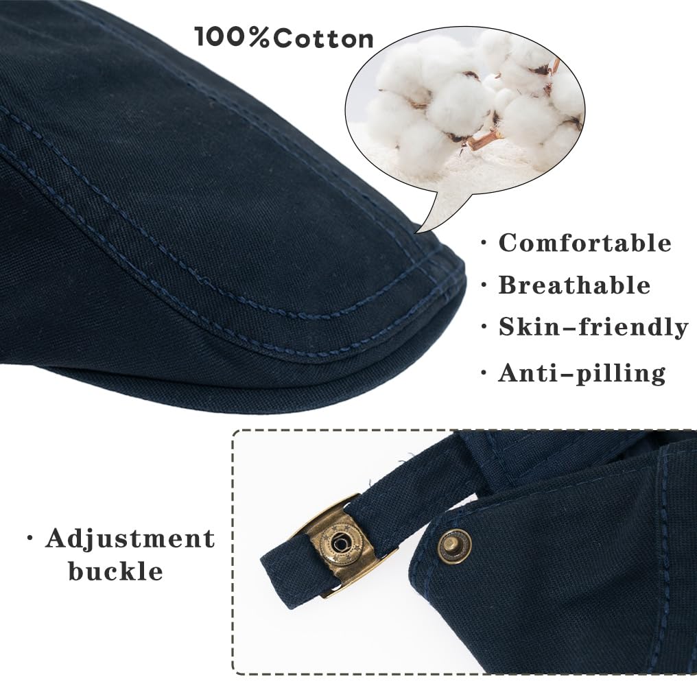 Hunting Hat for Newsboy British Moisture Quick UV All Seasons [KeepSa] Men, Cap, Style, 100% Cotton, Breathable, Wicking, Drying, Protection,