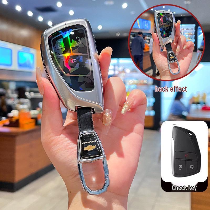 Премиальный чехол для ключа Chevrolet Equinox 2025 с металлической пряжкой - Аксессуары с полным покрытием