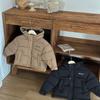 Children's Down Cotton-padded Jacket Mid-length Little Girl Foreign-style Cotton-padded Jacket Thickened Winter Coat