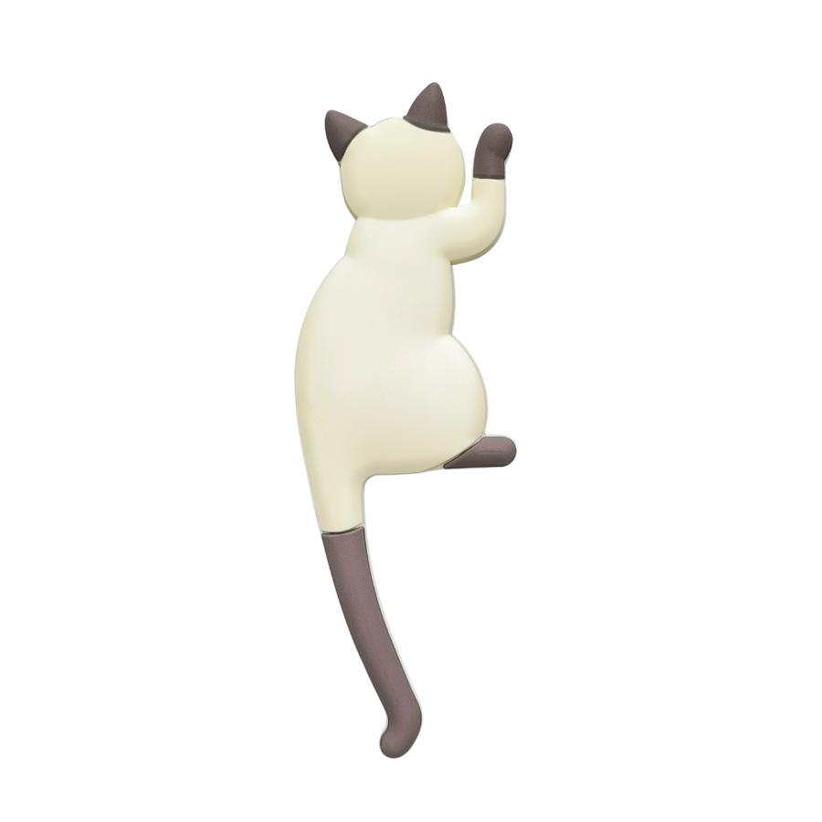 Новый модный милый креативный многофункциональный магнитный настенный крючок в виде кошки, наклейка на холодильник, магнит на холодильник, декоративный держатель вешалки