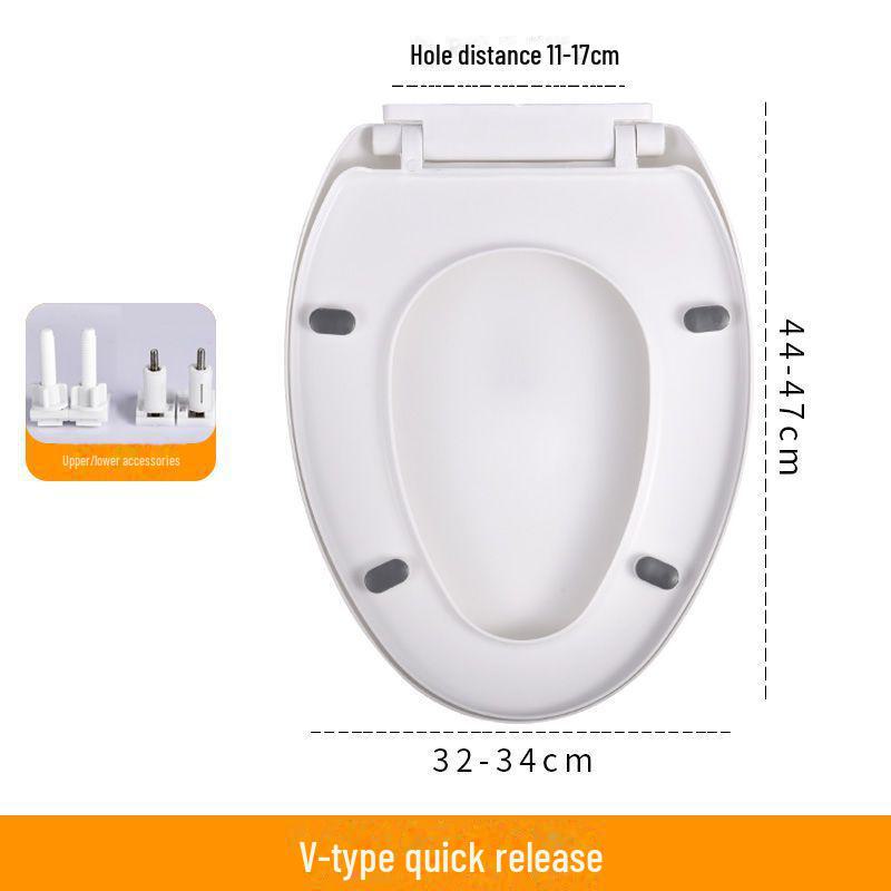 Универсальный быстроустанавливаемый чехол для сиденья унитаза с функцией замедления - утолщенные и удобные для домашнего хозяйства аксессуары