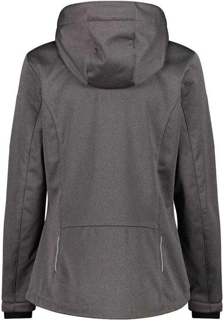 Куртка CMP Softshell Jacket Zip Hood Women (39A5006M) nero mel.-desert rose