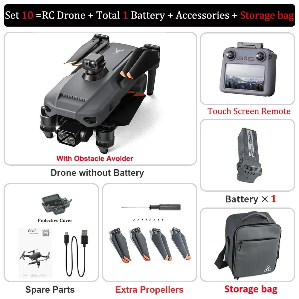 2024 ZLL SG909 Drone Professional Camera Touch Screen 3-осевой подвес FPV Бесщеточный EIS Электронный RC Дрон Игрушка