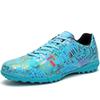 Мужские/женские футбольные бутсы с резиновой мягкой подошвой, короткие внутренние и внешние искусственные газоны, детские кожаные футбольные кроссовки