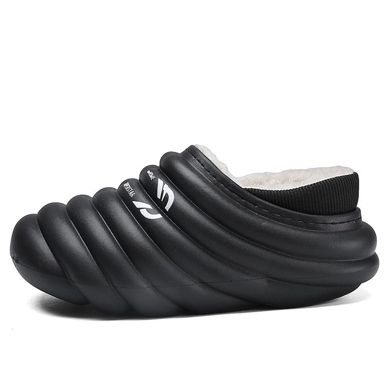 Модные хлопковые тапочки EVa, зимние домашние, наружные, водонепроницаемые, противоскользящие, легкие, теплые, плюшевые, новые стильные туфли, высокое качество, удобные