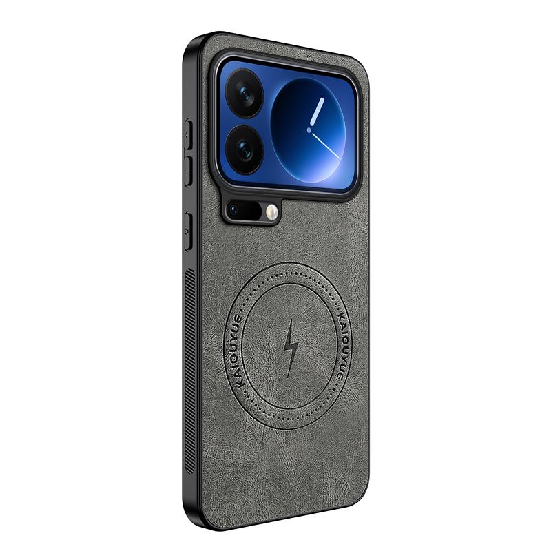 Для Xiaomi 17 Pro Чехол для телефона из кожи нового стиля Для Xiaomi 17 Pro Для беспроводной магнитной зарядки Magsafe Крышка Для Mi 17 Pro Чехол