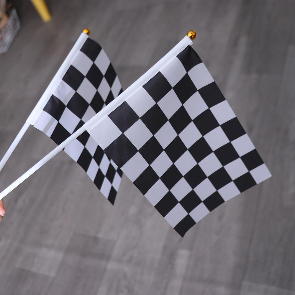 Flag Racing Party Sport Events Check Flag Racing Polyester Flags Waving Flags Racer Checkered Flags