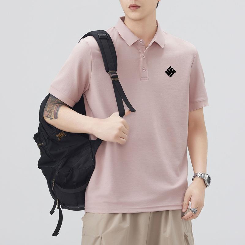 Летняя тонкая трехмерная футболка-поло с коротким рукавом с силиконовым принтом, мужская футболка-топ