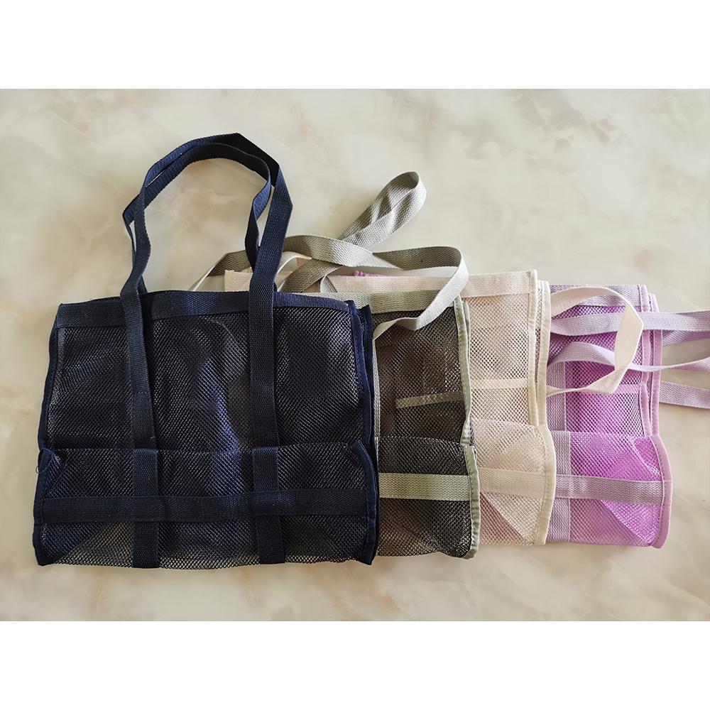 Милая большая многофункциональная сетчатая дышащая сумка-тоут для отдыха и путешествий, большая вместительная сумка для хранения, сумка для покупок, сумка-органайзер для дома