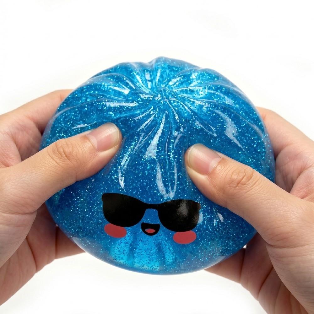 Glitter Shark Dumplings Squishy Toy Soft Stress Relief Sensory Ball Squishy Toy Relaxation Tool