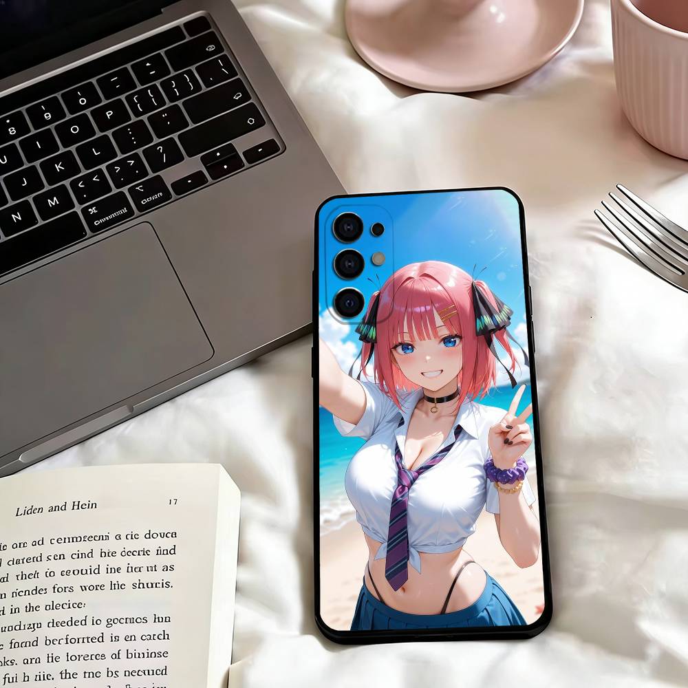 Чехол для телефона Nino Anime N-Nakano для Samsung S25,S24,S21,S22,S23,S30,Ultra,S20,Plus,Fe, Мягкий силиконовый черный чехол