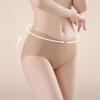 Нижнее белье No Show с высокой талией для женщин, бесшовные трусы с полным покрытием, женские эластичные трусики для коррекции живота