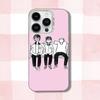 Чехол для телефона TV W-Weak H-Hero для iPhone 16,15,14,13,12,11,Pro,XS,Max,Plus,Mini,SE Белый Конфетный Матовый Ударопрочный Чехол