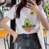 Harajuku Avocado Funny Cartoon T-Shirt Women Ullzang Grunge Kawaii T-Shirt 90s Graphic Print Tshirt