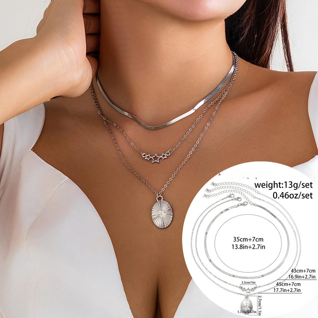 BLINGBAY Женская подвеска Новая цепочка из змеиной кости контрастного цвета Ins Ожерелье Женское многослойное бриллиантовое сердце с воротником для девочек Ювелирные изделия для вечеринок Подарки