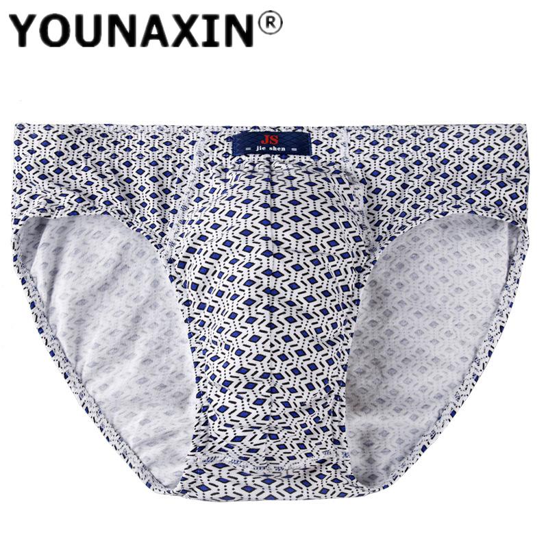 1 Pcs Big Size Men's Underwear Cotton Briefs Underpants Panties Printing Undershorts Boy Undies Breathable Knickers L XL 2XL 3XL 4XL 5XL