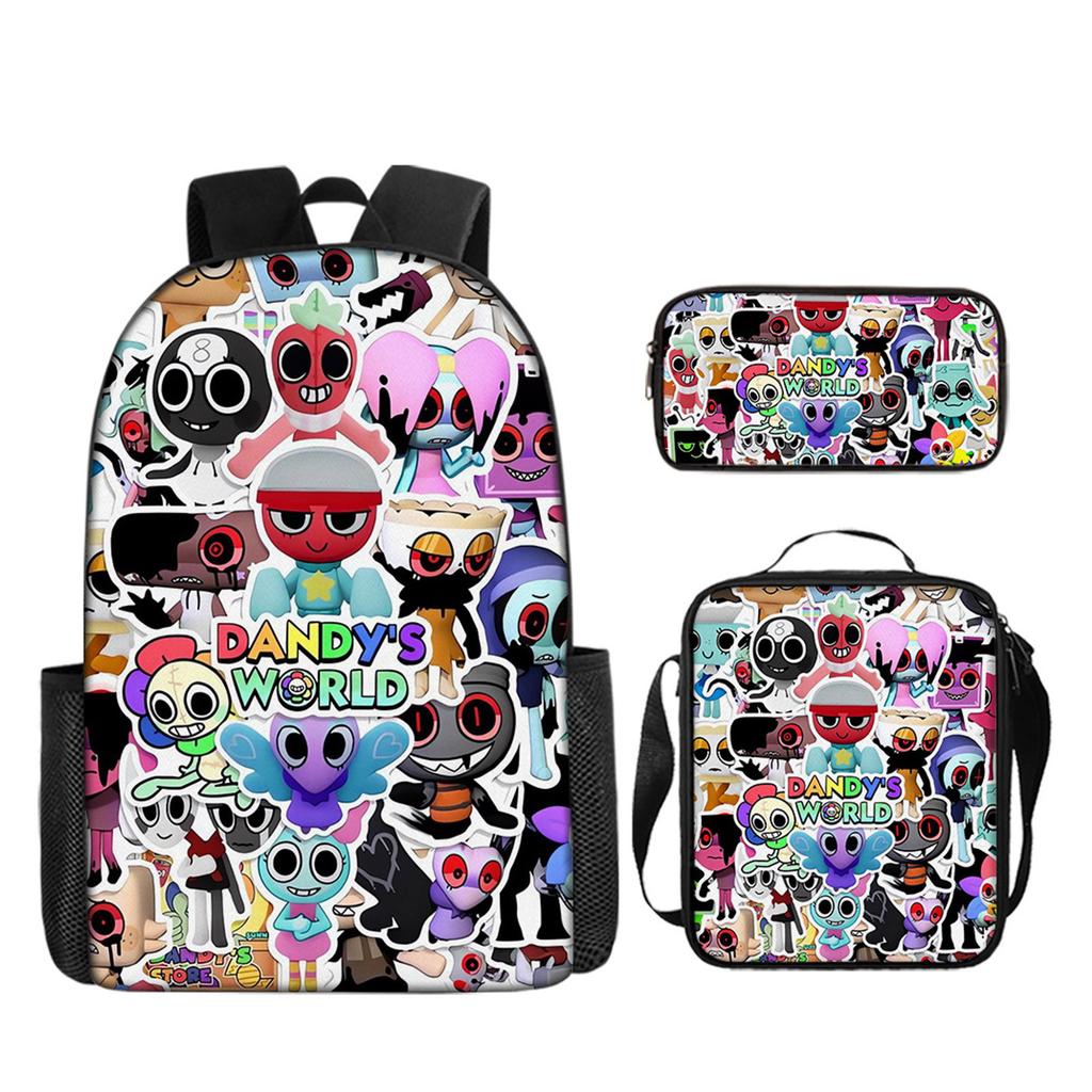 Рюкзак с принтом, сумка через плечо, пенал, набор из трех предметов