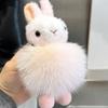 Кукла-кролик, кулон, пушистый помпон для волос, брелок, модная сумочка в виде маленького кролика