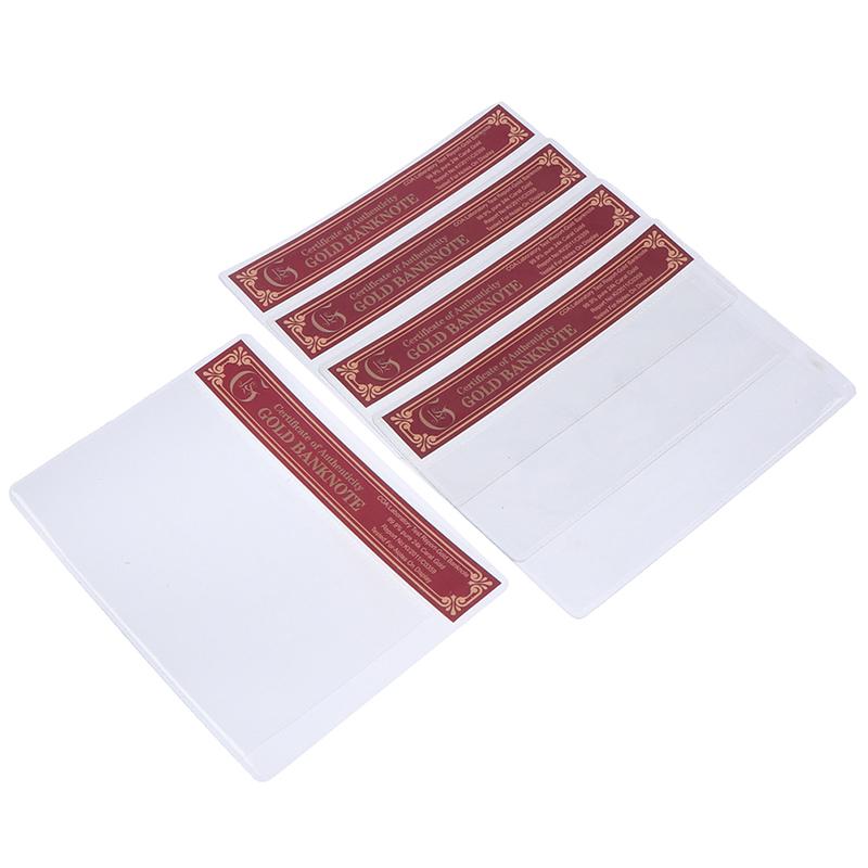 1Pc Coa Normal Gold Banknote New Product Gold Foil Banknote In Pvc Plastic Frame