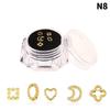 5Pcs/Box Dental Diamond Crystal Teeth Studs Metal Tooth Ornaments Tooth Gems Jewelry Tooth Decoration
