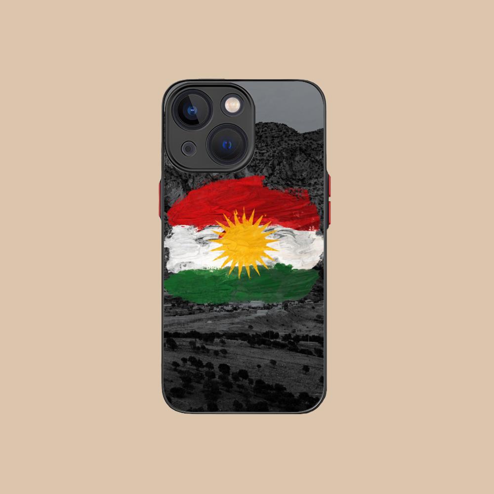 Kurdistan Flag Silicone Mobile Phone Case for iPhone 17 16 15 14 13 12 11 X XR XS Air Pro Max Plus Mini Colorful Cover
