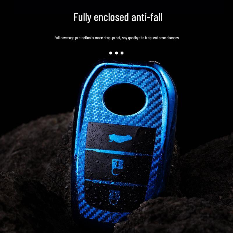 Чехол для ключа автомобиля Toyota для Crown, Highlander, Corolla, Hybrid, Prado, Camry - Корпус-ракушка с пряжкой