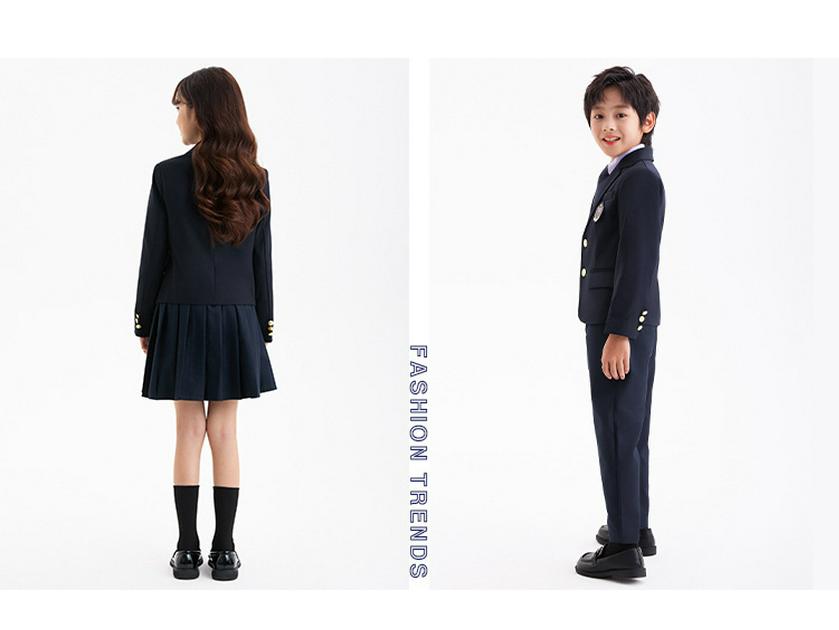 Детский осенне-зимний костюм: Комплект куртка с длинным рукавом и брюки для мальчиков и девочек - Школьная/детсадовская форма