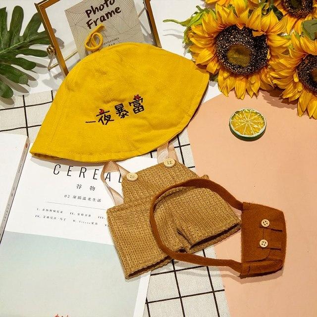 Аксессуары для кукол Lalafanfan Cafe Duck, одежда Kawaii Duck с одеждой, плюшевые игрушки, мягкая повязка для волос, подарок для девочек