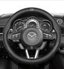 Оплетка на руль из натуральной кожи Mazda: Нескользящий, Влагоотводящий, Ультратонкий, Дышащий, Перфорированный, Универсальный для всех сезонов