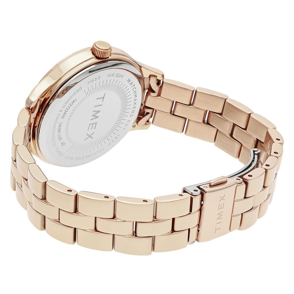 [TIMEX] Watch Peyton Pink Dial Brass Mineral Glass Quartz 35.5MM America Watch TW2V23400 Women's Pink