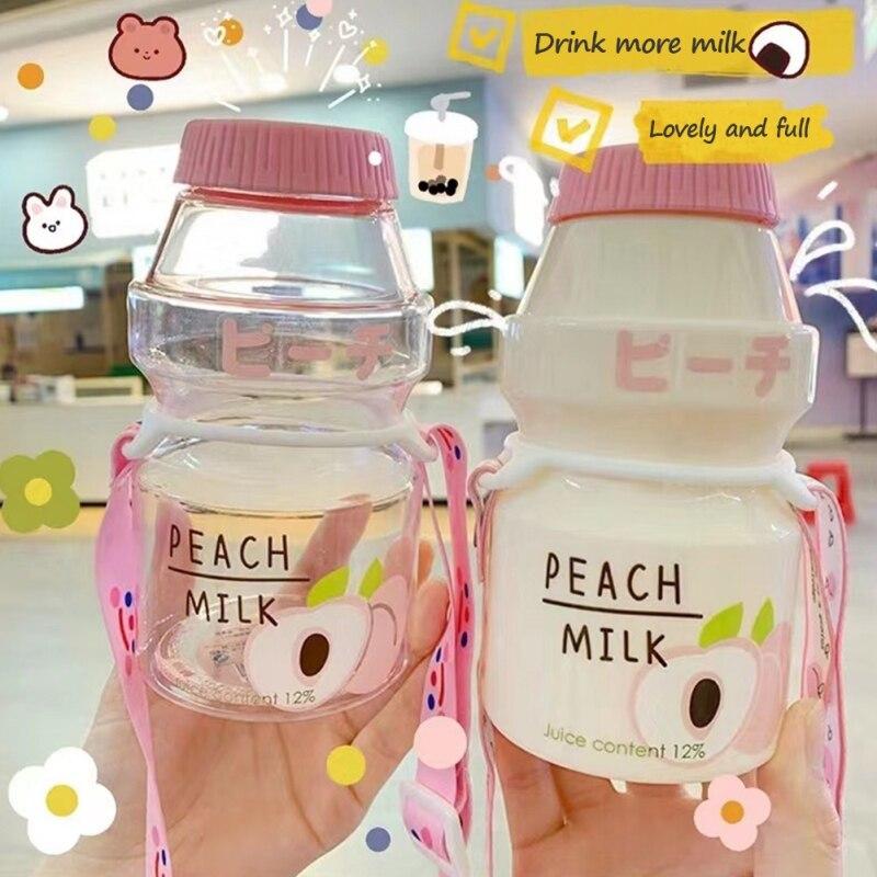 Портативная чашка для воды Yakult, 480 мл, бутылка для девочек и детей, высокое качество, туристические уличные велосипедные спортивные пластиковые бутылки для воды
