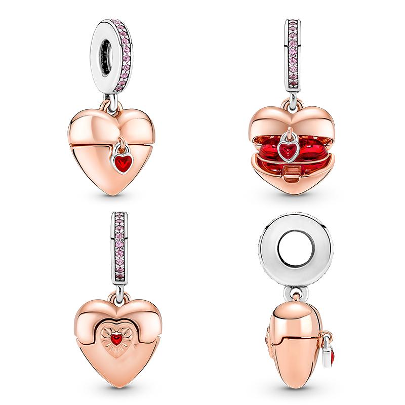 Подвески-хамелеоны, подходят модные оригинальные браслеты, серебро 925 пробы, циркон, осьминог, черепаха, бусина, бабочка, светлячок, подвеска, DIY изготовление ювелирных изделий