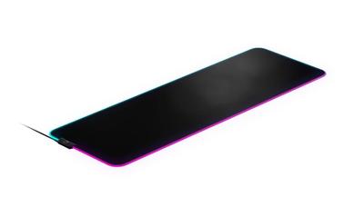 SteelSeries Коврик для игровой мыши с 2-зонной подсветкой RGB 9 см x 30 см x QcK Prism Cloth XL черный 0,4 см