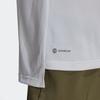 adidas Мужская футболка с коротким рукавом и круглым вырезом, с однотонным логотипом, топы, белая H53383