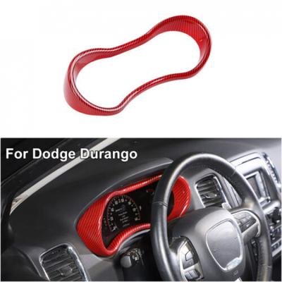 Красная карбоновая накладка на панель приборов, рамка для Dodge Durango 2014-