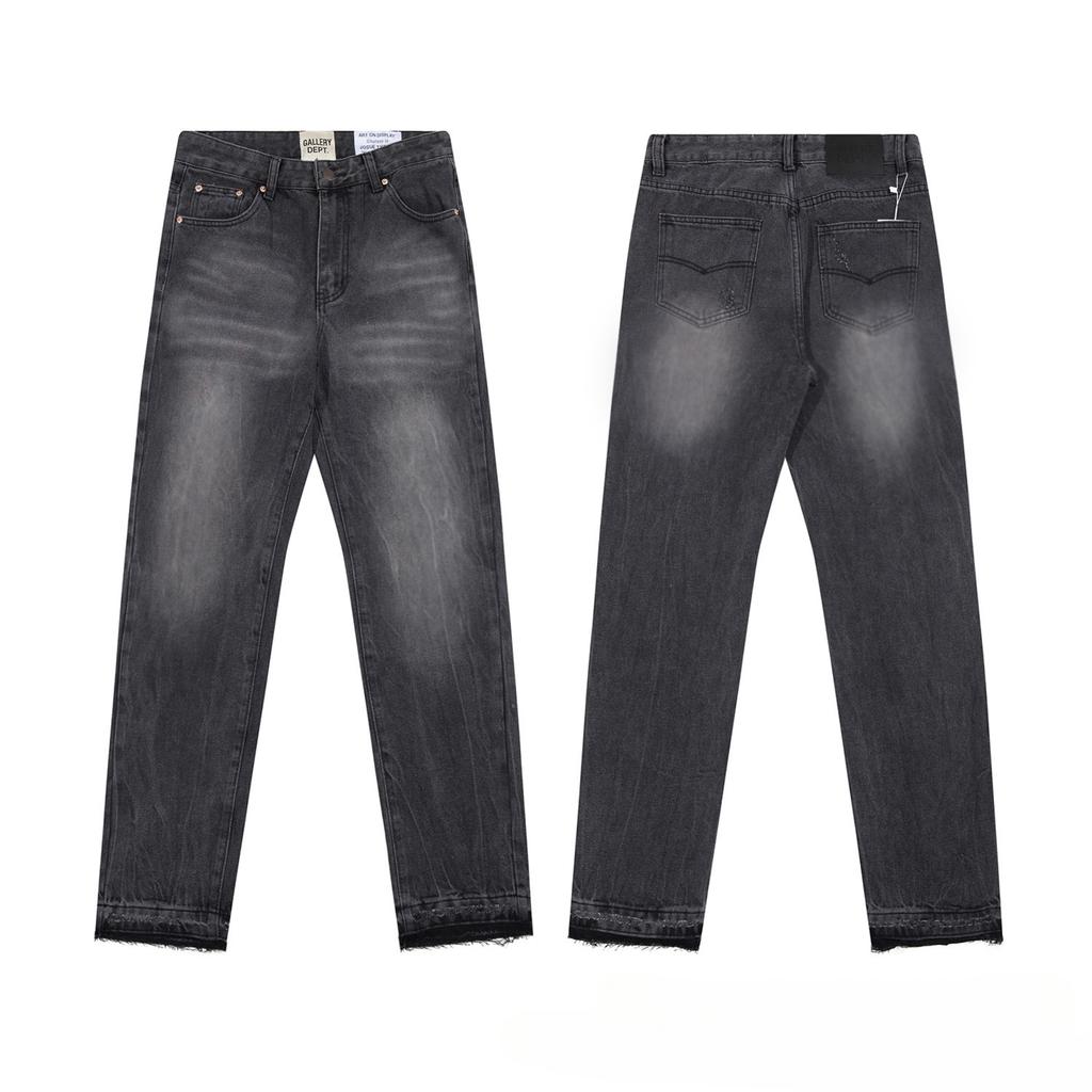 Fashion Print Jeans Loose Casual Sports Denim Pants for Men and Women